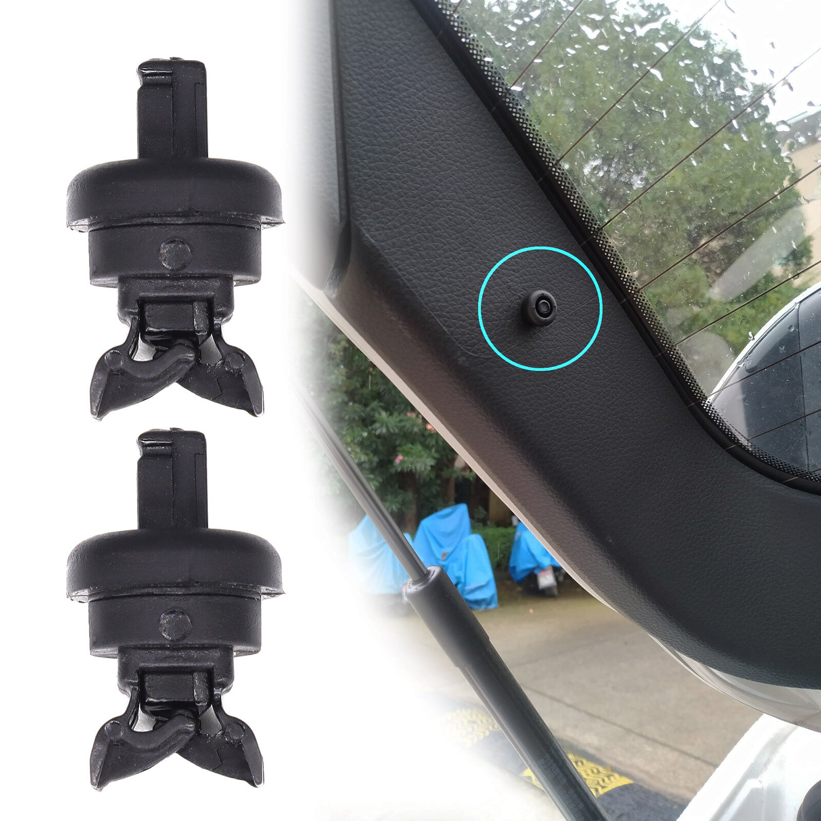 2pcs strap hat rack mounting clips for Renault Clio Megane Scenic Laguna
