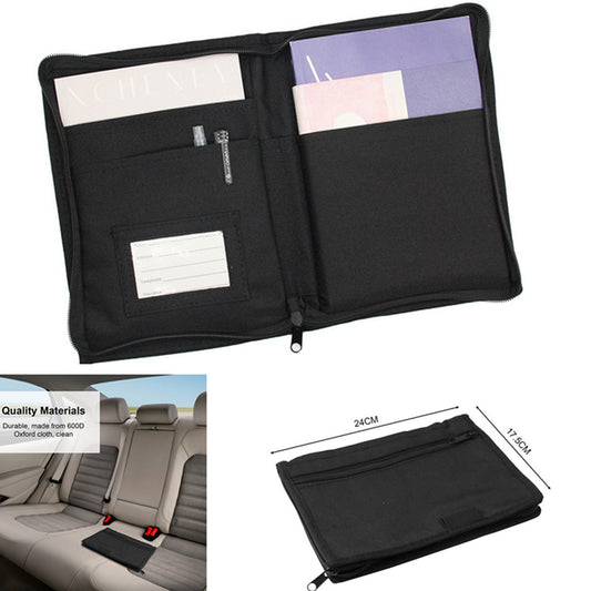 Car Glove Box Storage Organizer Cash Box Document Envelope File Pouch Case
