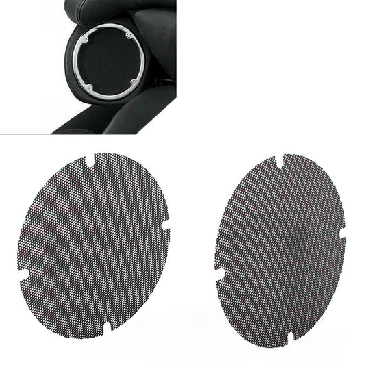 for Harley Touring FLHTCU 2014-Up Black Rear Passenger Speaker Grill Mesh Covers