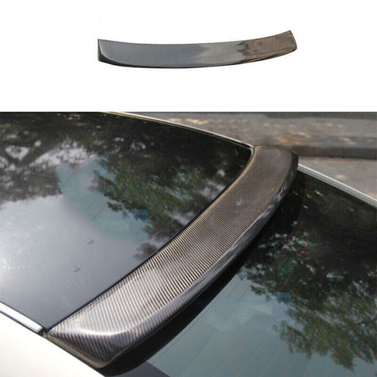 for Infiniti Q50 2014-23 Dry Carbon Fiber Rear Roof Trunk Spoiler Wing Flap Trim
