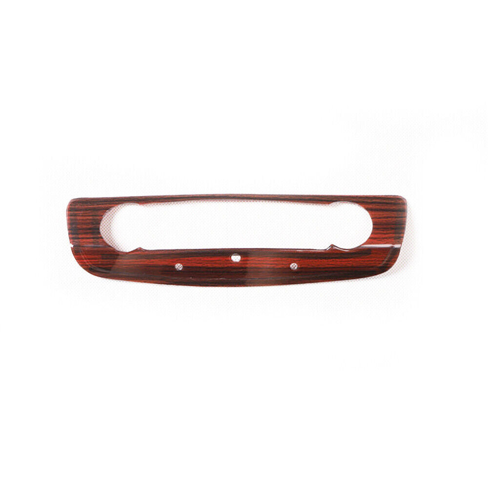 Car Inner Console AC Switch Control Panel Trim for Audi Q2L 2018-2021 Red Wood