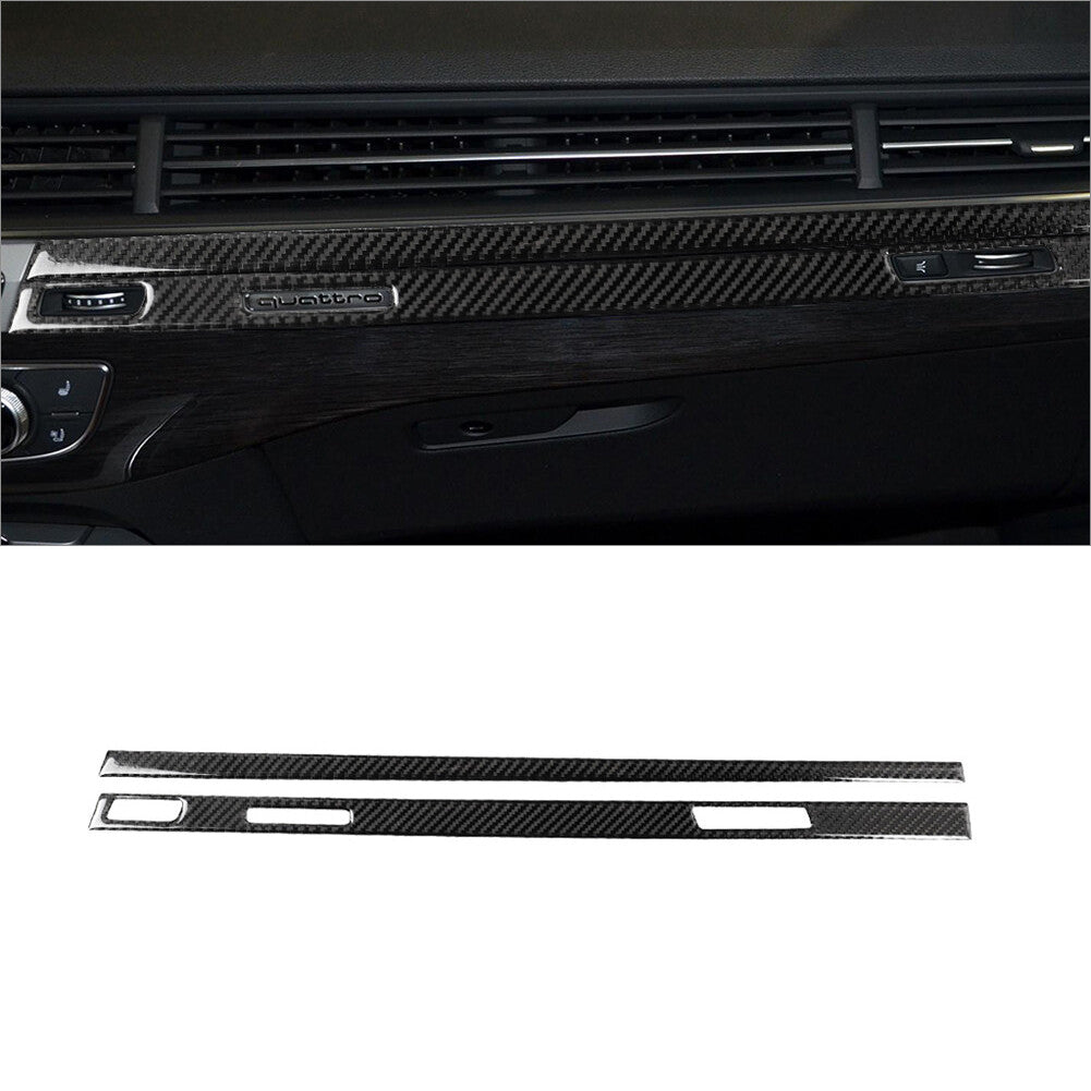 Car DVD Player Frame Panel Trim Cover Carbon Fiber For 350Z 2006-2009 v