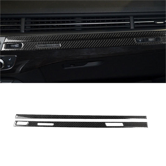 Car DVD Player Frame Panel Trim Cover Carbon Fiber For 350Z 2006-2009 v