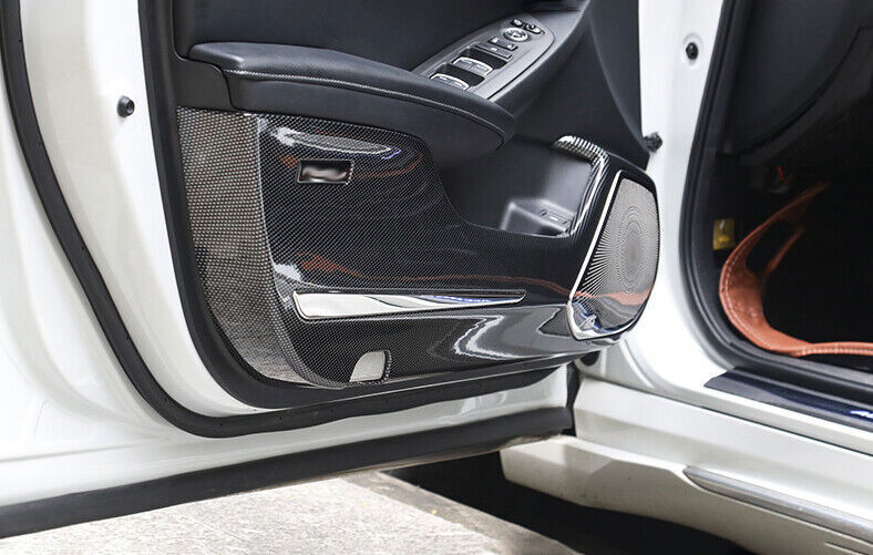 for Honda Accord 2018-2022 Carbon Fiber Inner Door Anti-Kick Panel Overlay Cover