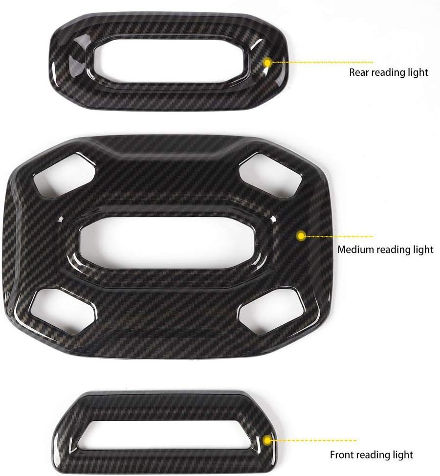 Top Roof Reading Light Cover Trim Bezel Lamp Panel Cover Decor for Jeep 2018-23
