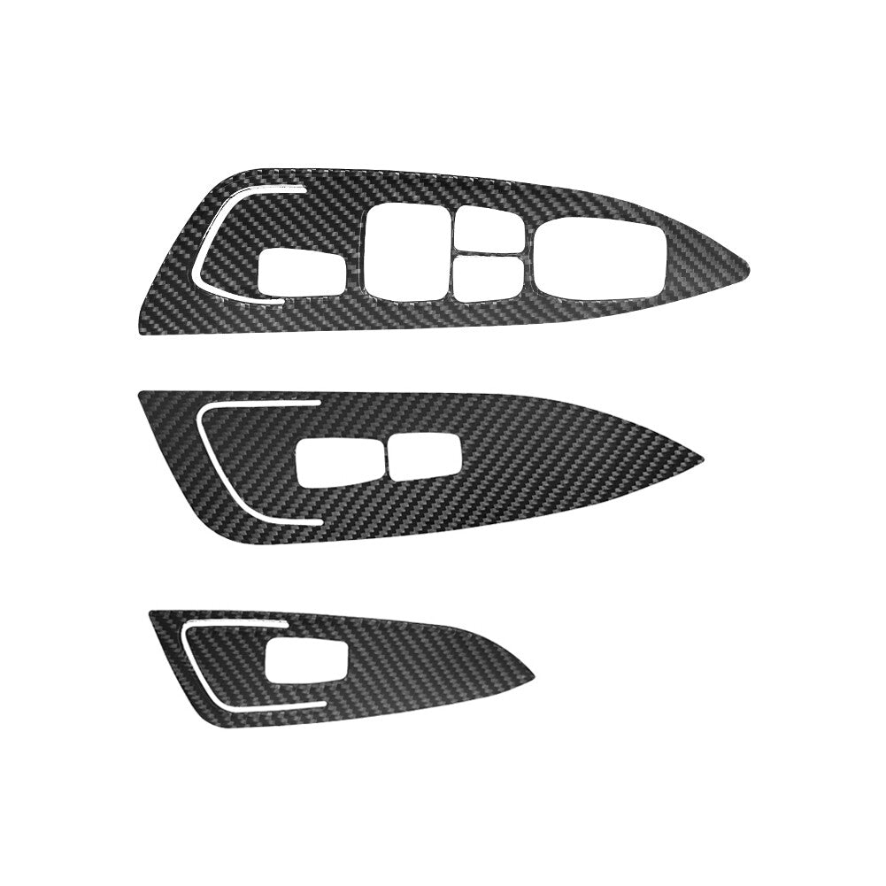Red Carbon Fiber Side Air Outlet Frame Cover Trim For Taycan 2019-2022 v
