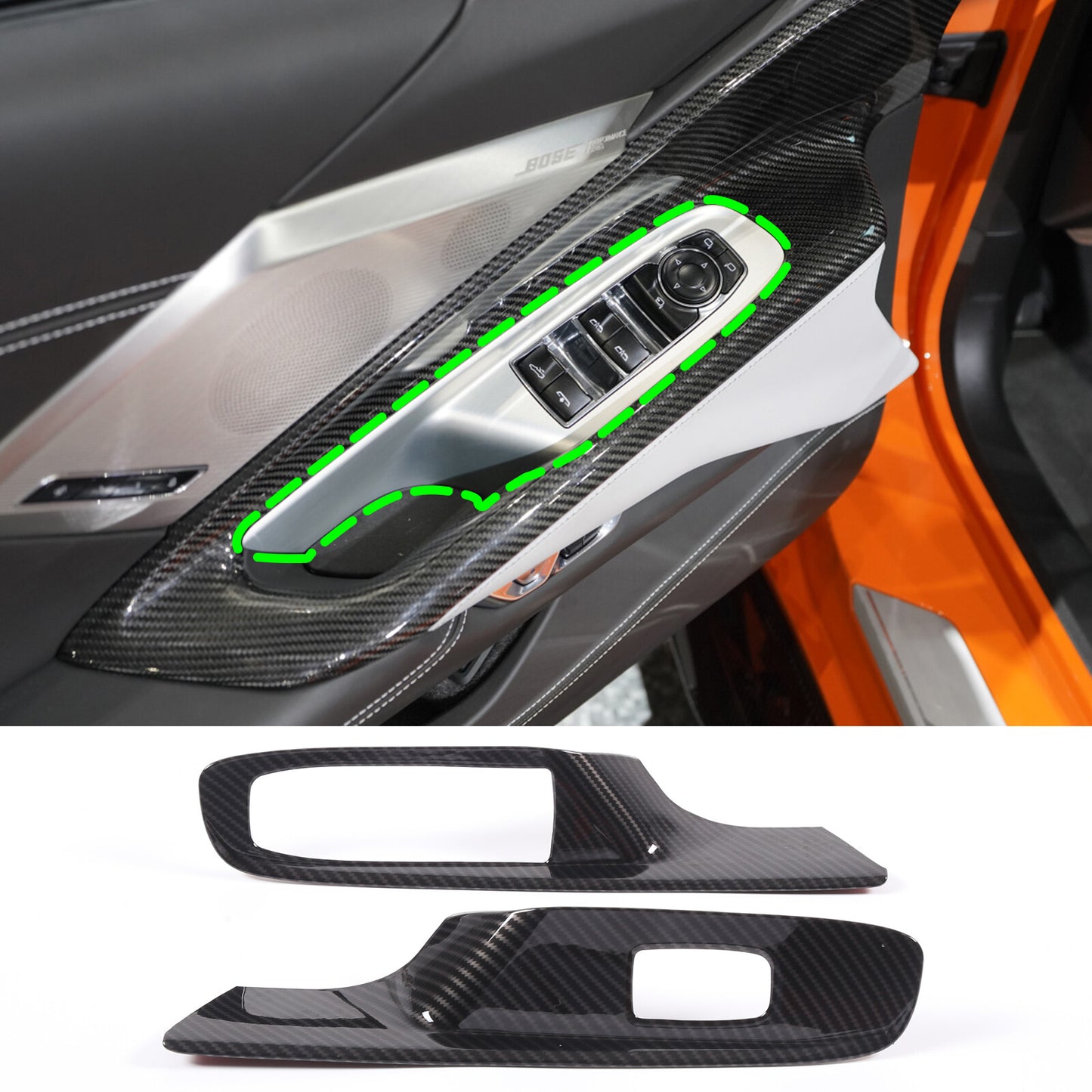ABS Black Center Gear Shift Storage Box Organizer Tray for Hummer H3 2005-2007- v