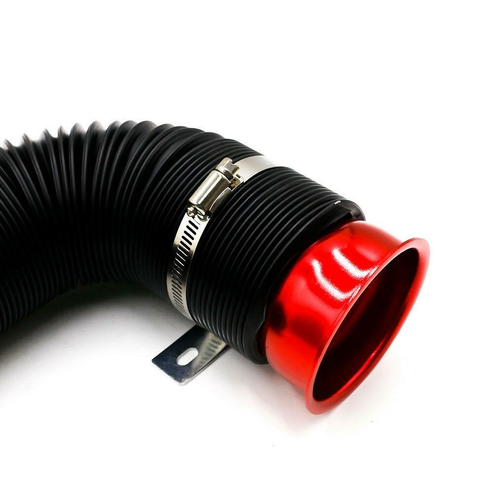 Universal Automotive 3-inch Flexible Cold Intake Hose Filter Extension Tube Kit n