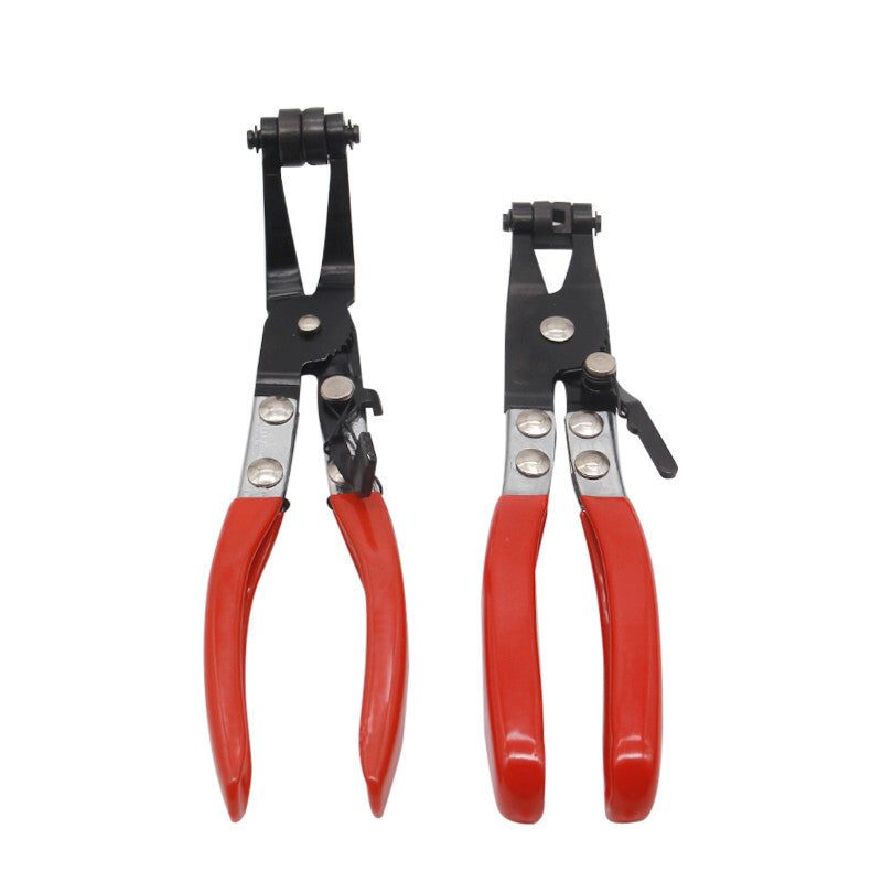 2Pcs Car 210mm Multitool Angled Hose Clamp Clip Spring Crimping Pliers Hand Tool