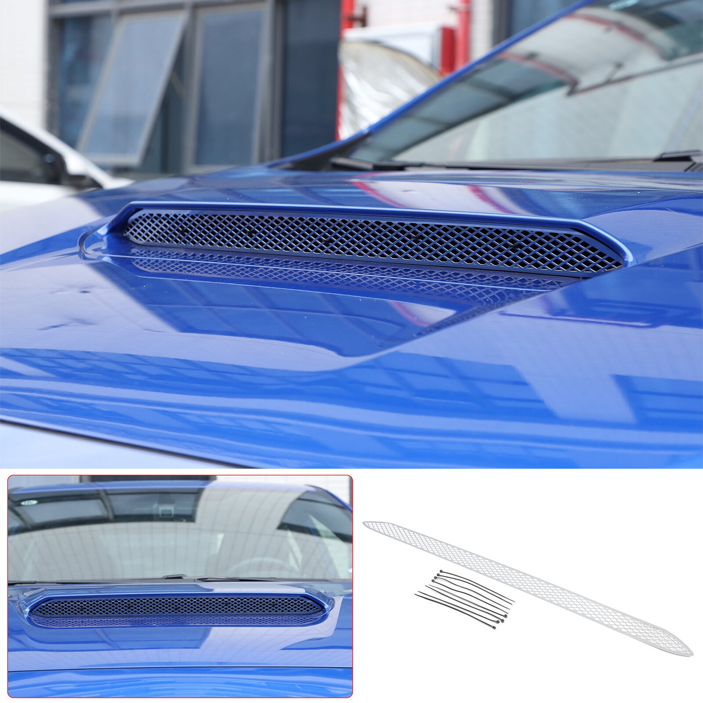 ABS Silver Front Fog Lamp Frame Trim for Range Rover Sport 2014 - 2017- v