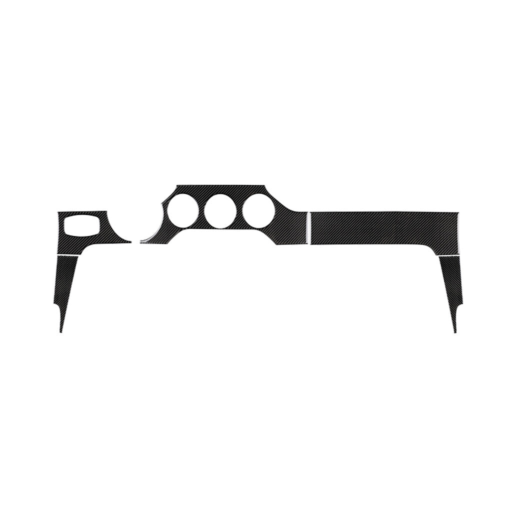 5¡ÁSoft Carbon Fiber Center Console Dashboard Panel Trim for Ford for Mustang 2015-22