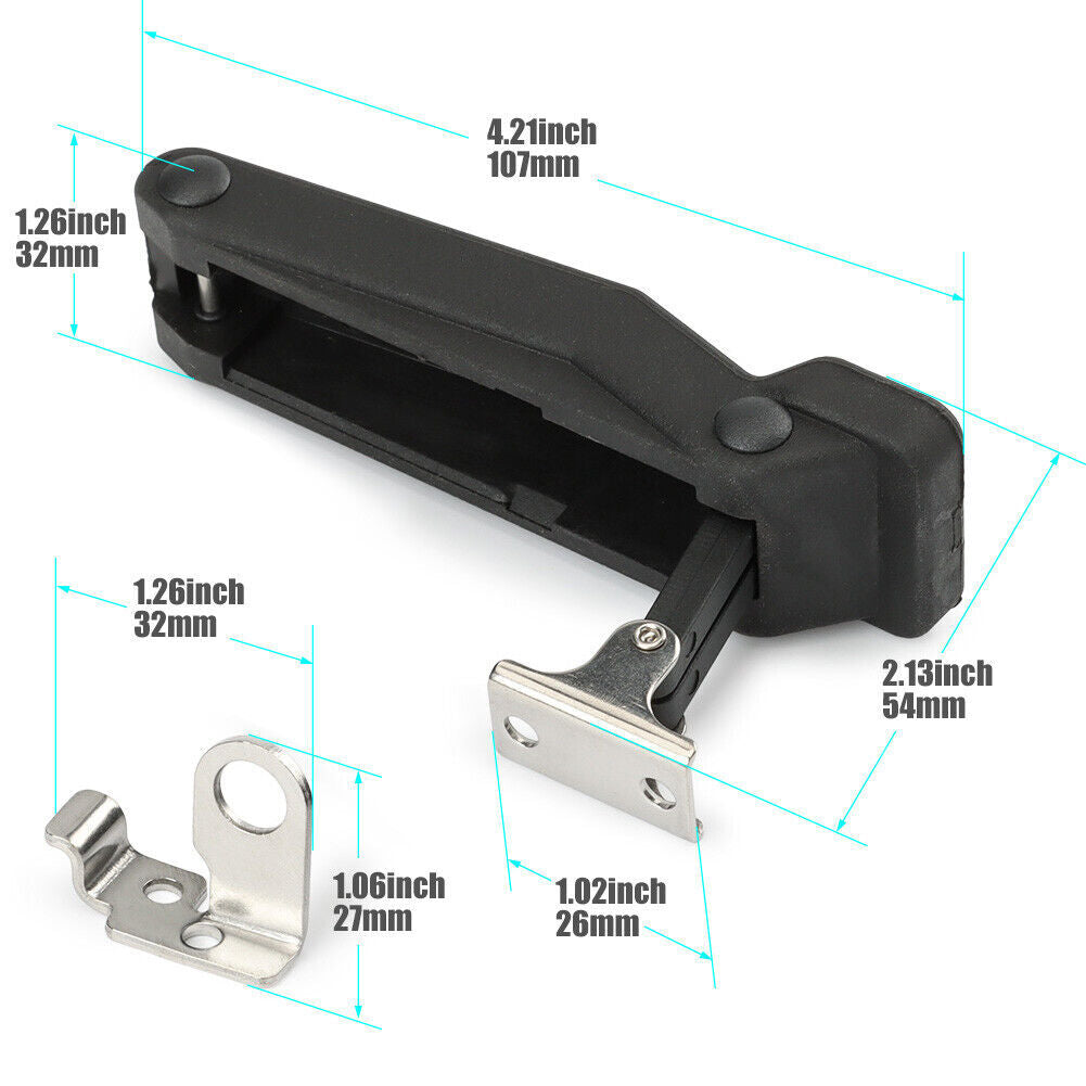 2 Pack Front Storage Cargo Rubber Latch for Polaris Sportsman 500 550 850 1000