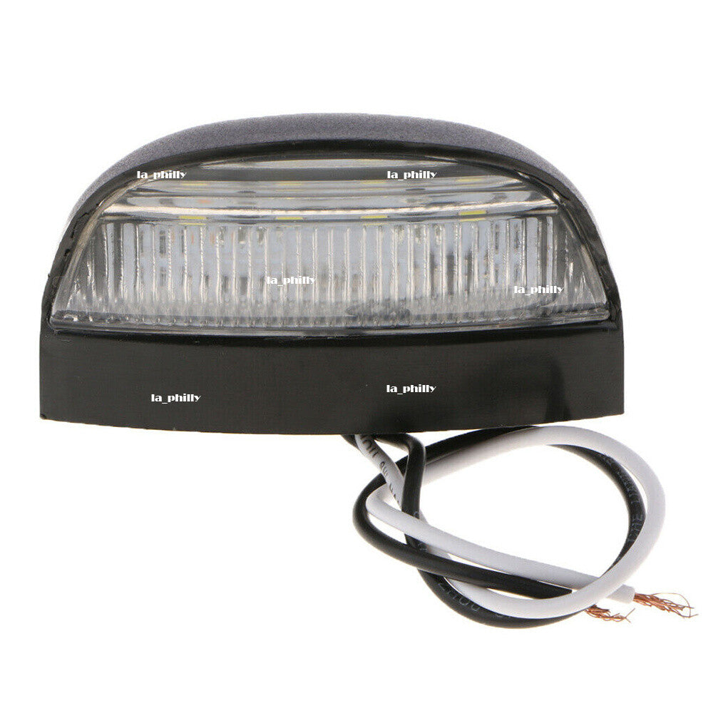 12/24V Waterproof 4 LED Rear Tail License Number Plate Lights Truck Trailer Q