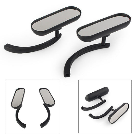 Motorcycle Black Rear View Side Mirror left right for Harley Aluminum Q