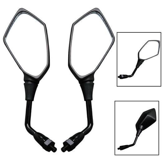 for Kawasaki Z750 Z1000 ER-6N Matte Black Left & Right Rear View Wing Mirrors Q