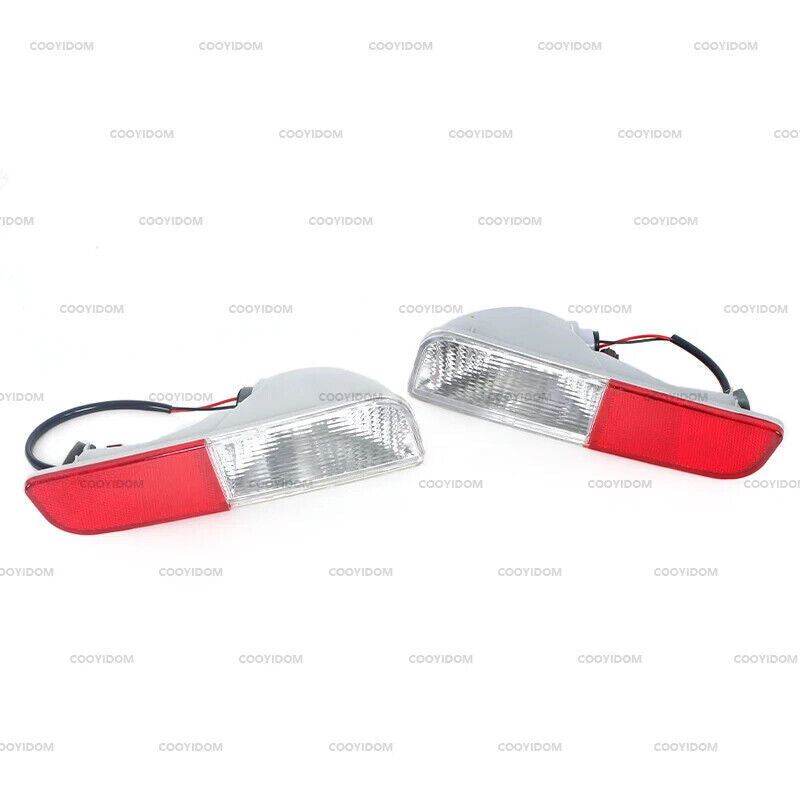 1Pair Rear Bumper Reflector Brake Light For Outlander 2013 2014 2015 v