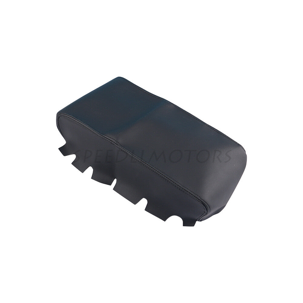 Console Lid Armrest Cover Fits 2013-2018 for Nissan for Altima Synthetic Leather Black Q