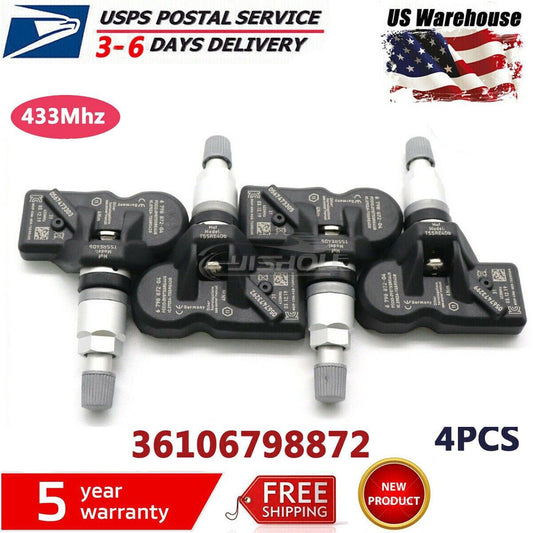 4x TPMS 6798872 TIRE PRESSURE SENSOR for BMW 2 3 4 5 6 7 Series X1 Z4 for Mini
