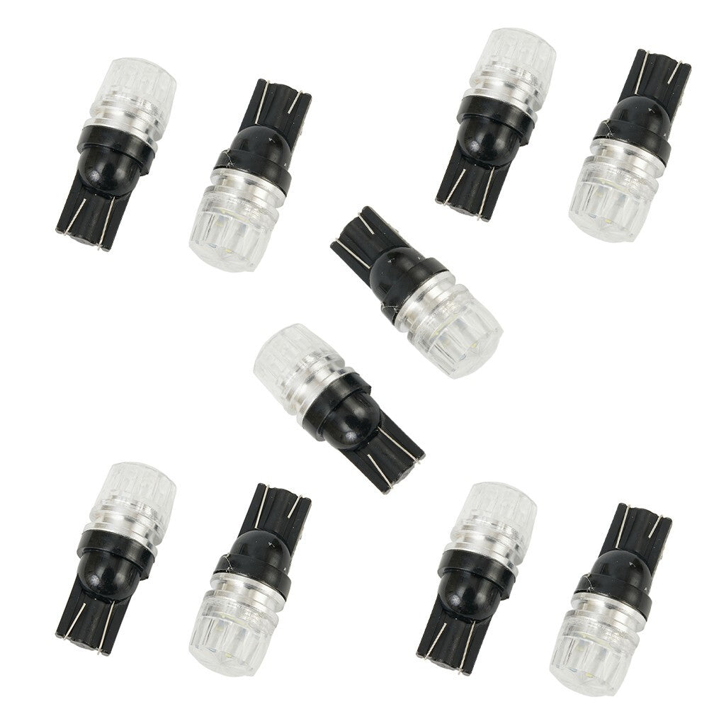 10x White For 2SMD LED High Power Dome Map License Light Bulbs 168 194 v