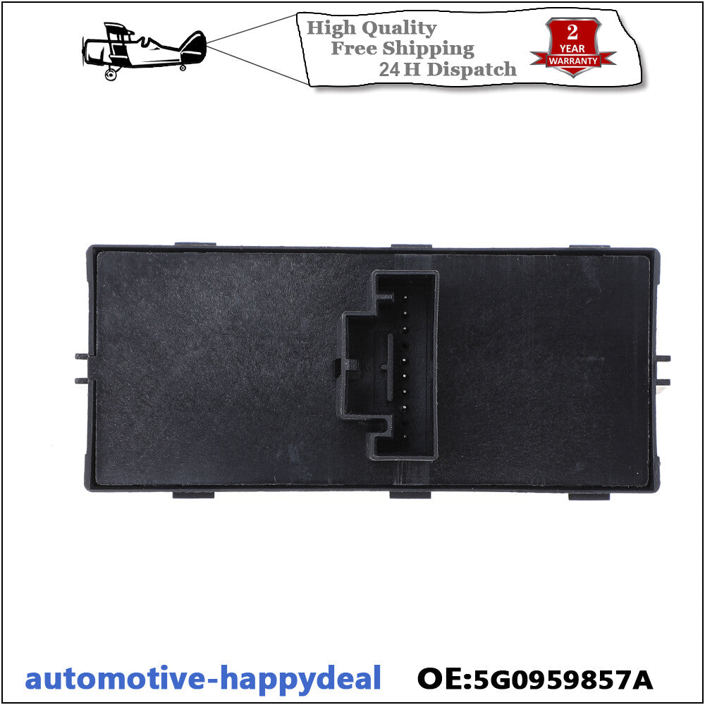 Electric Power Window Switch Chrome for Seat Leon 13-18 Ateca Altea 5G0959857A