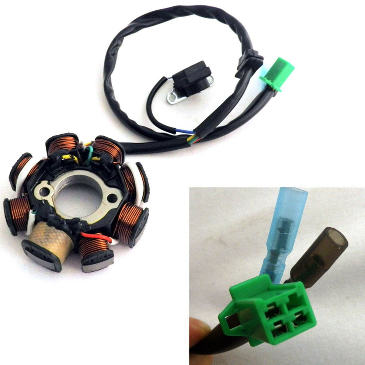 Ignition stator coil 8-bar coil suitable for GY6 125cc 150cc doped scooter all-terrain vehicle off-road racing - n