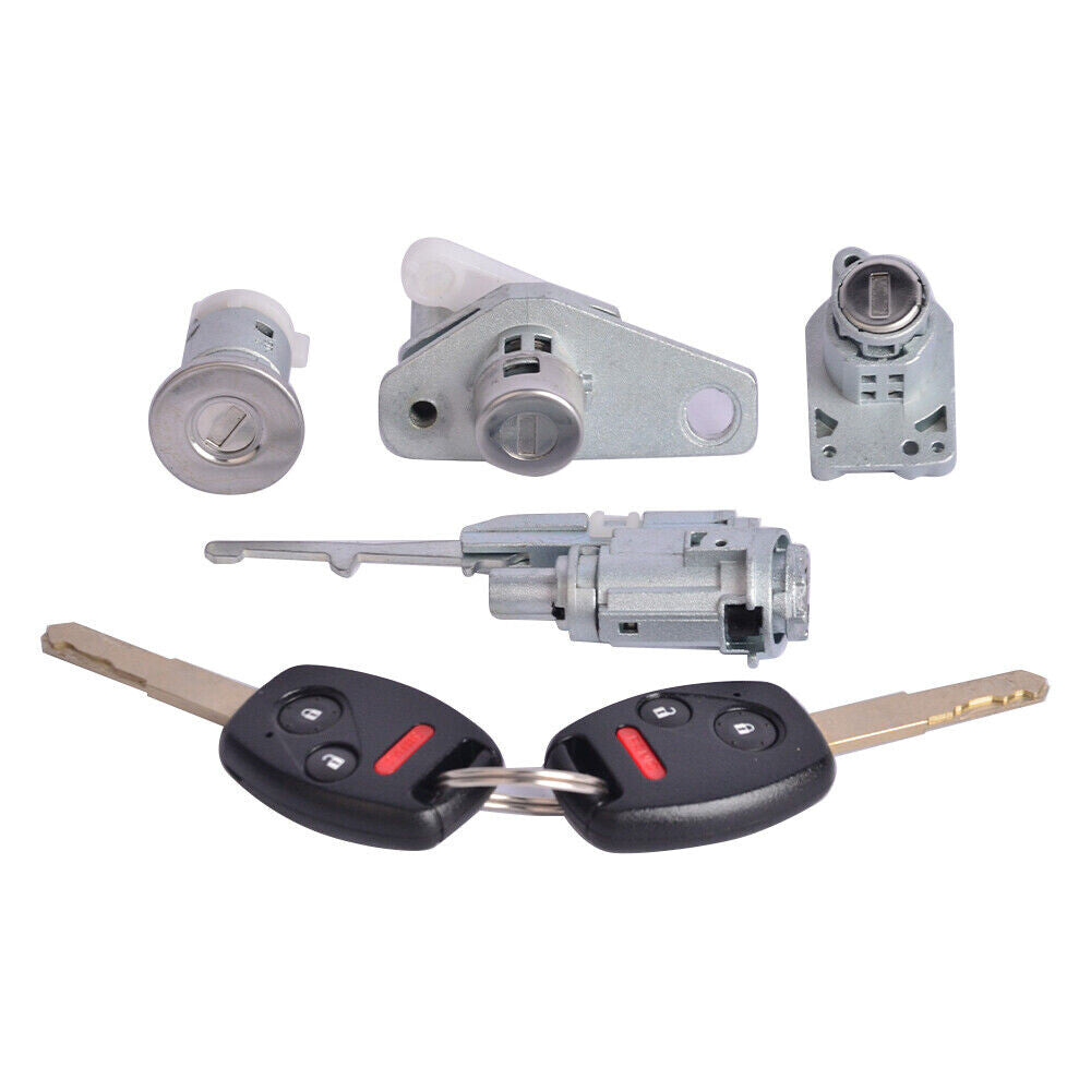 Ignition Switch Door Barrel Trunk Fuel Cap Lock Kit for Honda for CIVIC 2006-2008 US