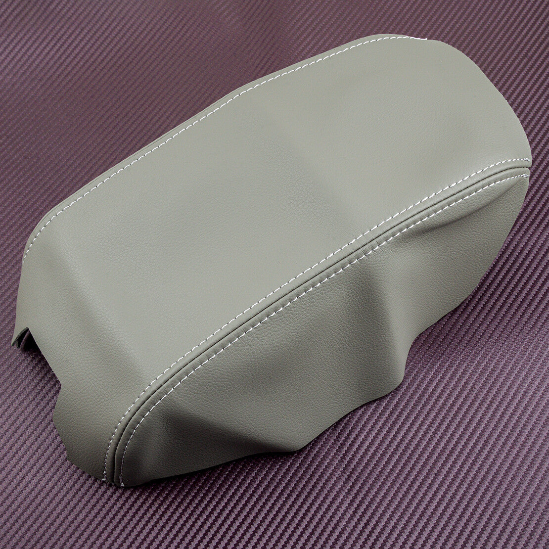 Grey Leather Center Console Lid Armrest Cover fit for Avalon 00 to 04 v