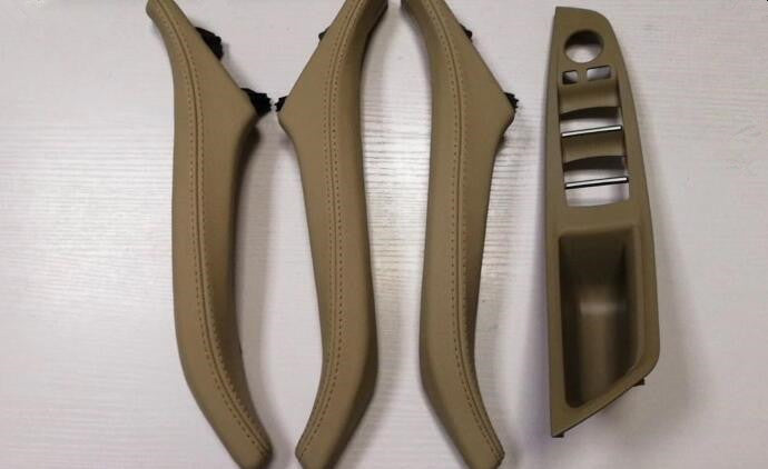 1 set of beige door handle recessed handle switch panel and handle for F10- n