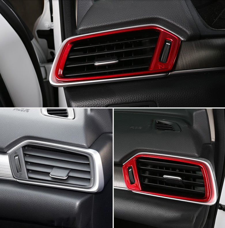 ABS Red Console LR Air Outlet Vent Trim for Honda Accord 10th 2018-2019 2021