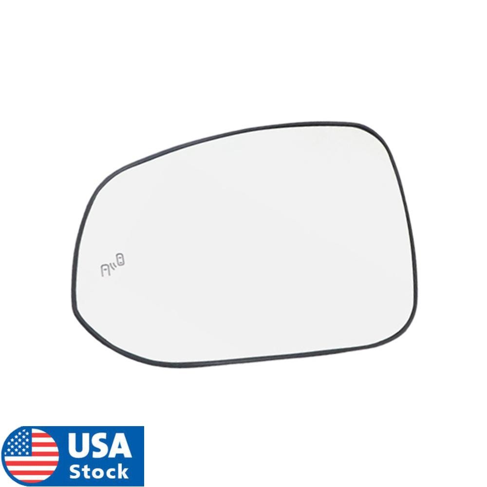Car Left Driver Side Mirror Glass Heated w/Blind Spot for Toyota Rav4 2019-2024