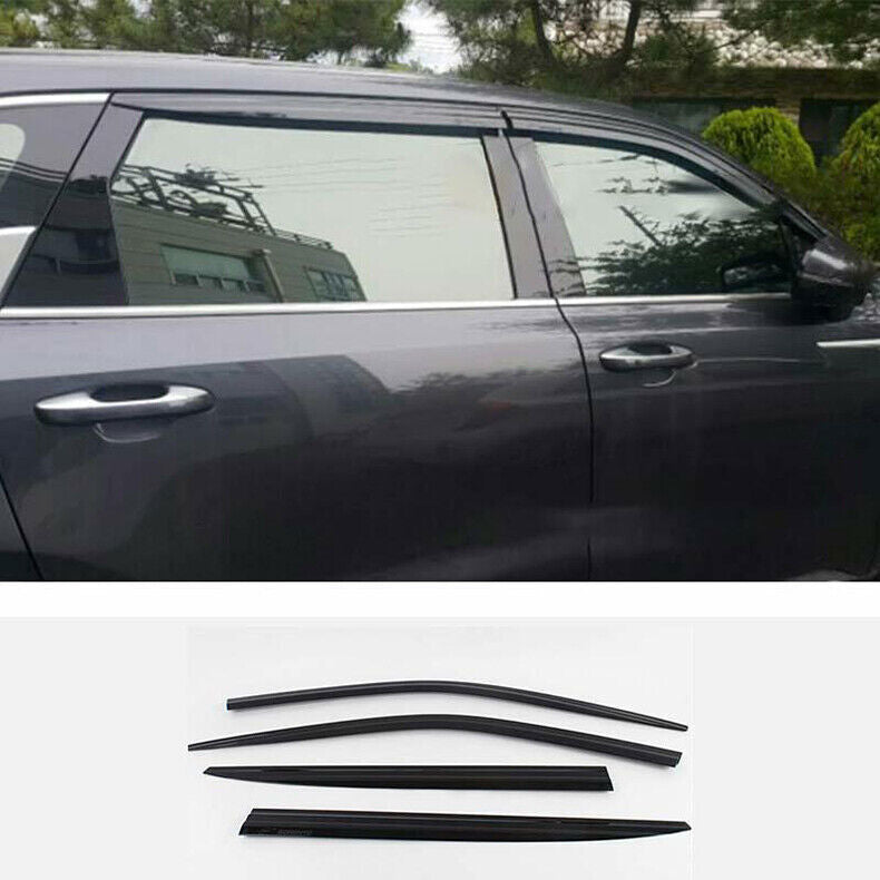 for Kia Sorento 2021-2023 Black Car Window Visors Sun Rain Guard Vent Deflectors