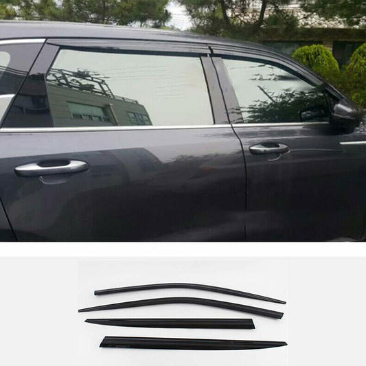 for Kia Sorento 2021-2023 Black Car Window Visors Sun Rain Guard Vent Deflectors