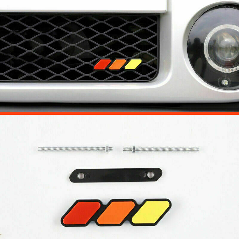 for Toyota FJ Cruiser 2007-2014 Three-Colour Front Centre Grille Badge Trim Kit
