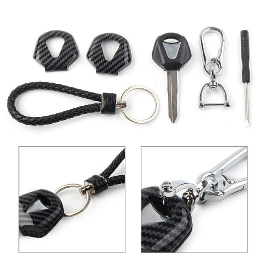 Motorcycle Uncut Blade Blank Key &Cover Fit for Yamaha XJR1300 FJR1300 R3 R1 R6 MT09