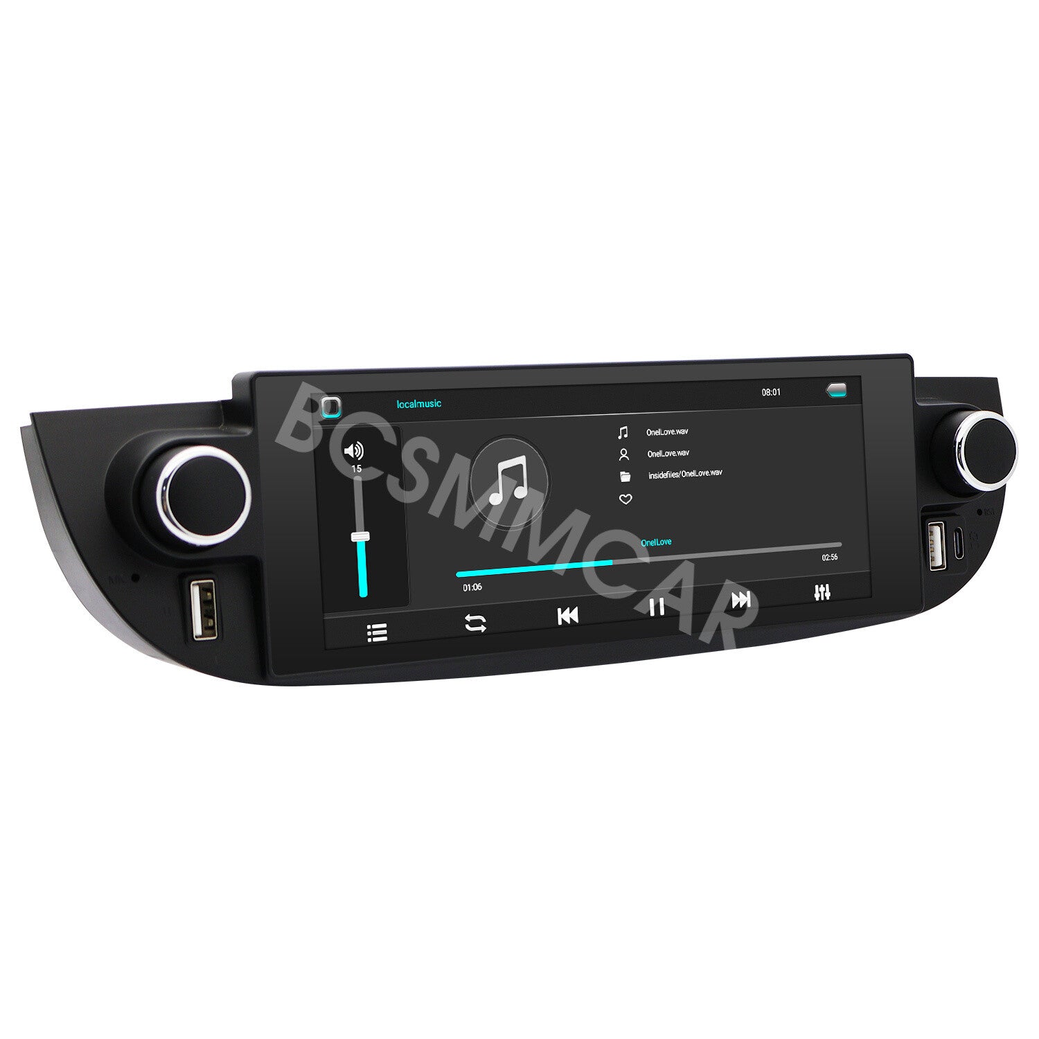 6.86in Car Video Player BT GPS 4+32GB Head Unit W/Cam Fit for Fiat 500 2007-2018