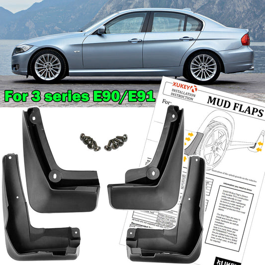 for BMW 3 Series E90 4dr E91 Touring 2008-2012 Splash Guard Mud Flaps Front Rear Q