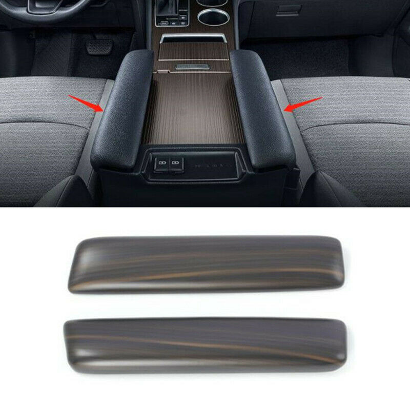 for Toyota for Sienna 2021-2023 Wood Grain ABS Central Armrest Box Panel Trim Cover