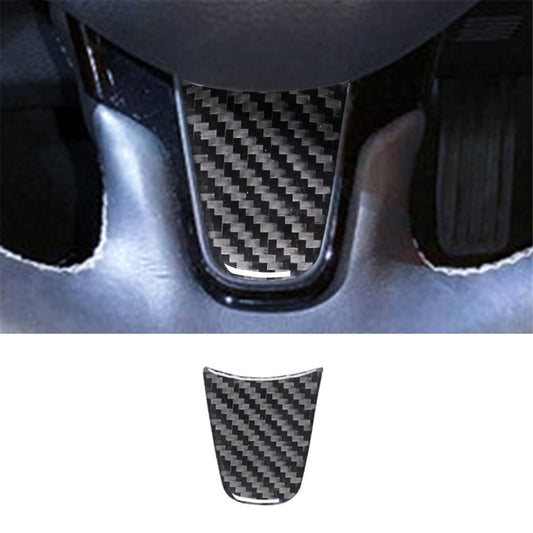 Carbon Fiber Interior Steering Wheel Chin Cover Trim for Chrysler 200 2015-2017