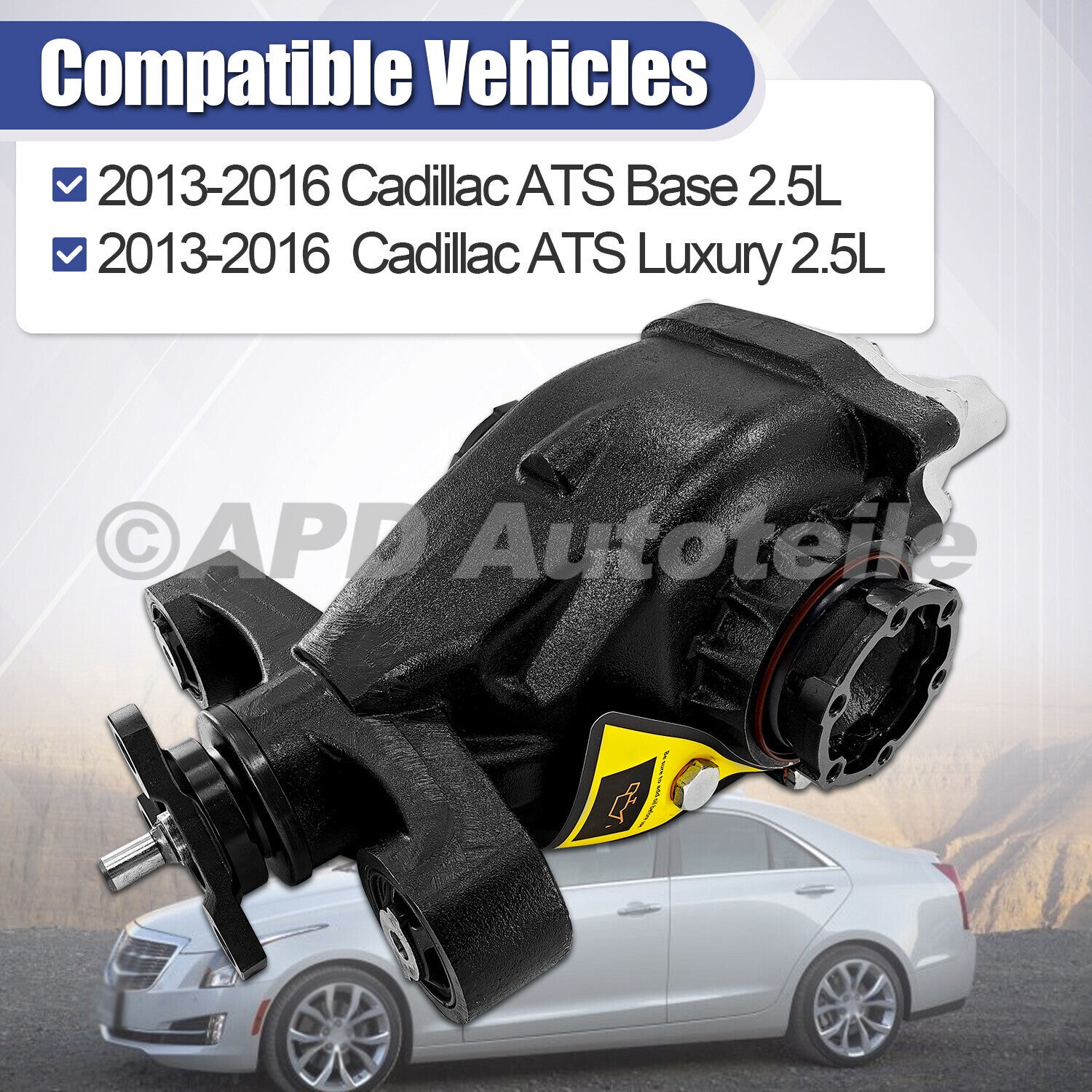 Rear differential bracket Assy 3.45, ratio 85571699, suitable for 2013-16 for Cadillac ATS 2.5L. Q