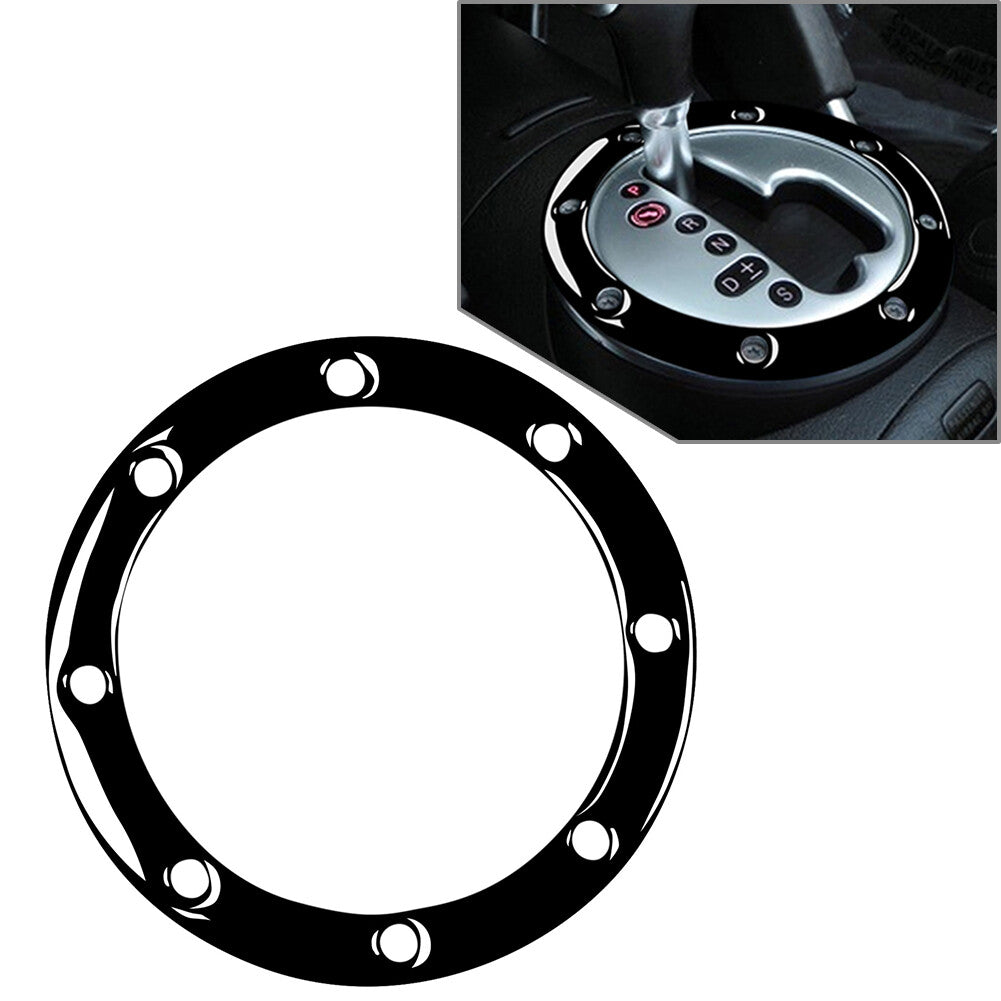 Center Console Gear Shift Panel Circle Decor Trim Black for Audi TT 8N 2001-2006