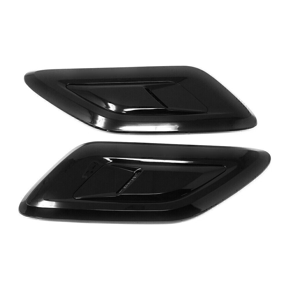 Black front hood vent covers fit the for Land Rover for Range Rover Sport 2018 - 2021