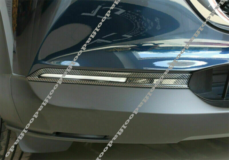 for Mazda CX-30 2020-2024 Carbon Fiber ABS Front Bumper Fog Light Trims Decorate