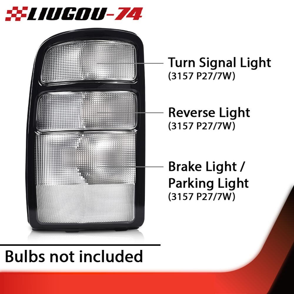 Fully transparent European taillights suitable for 2000-2006 for Chevrolet Suburban Tahoe (new)