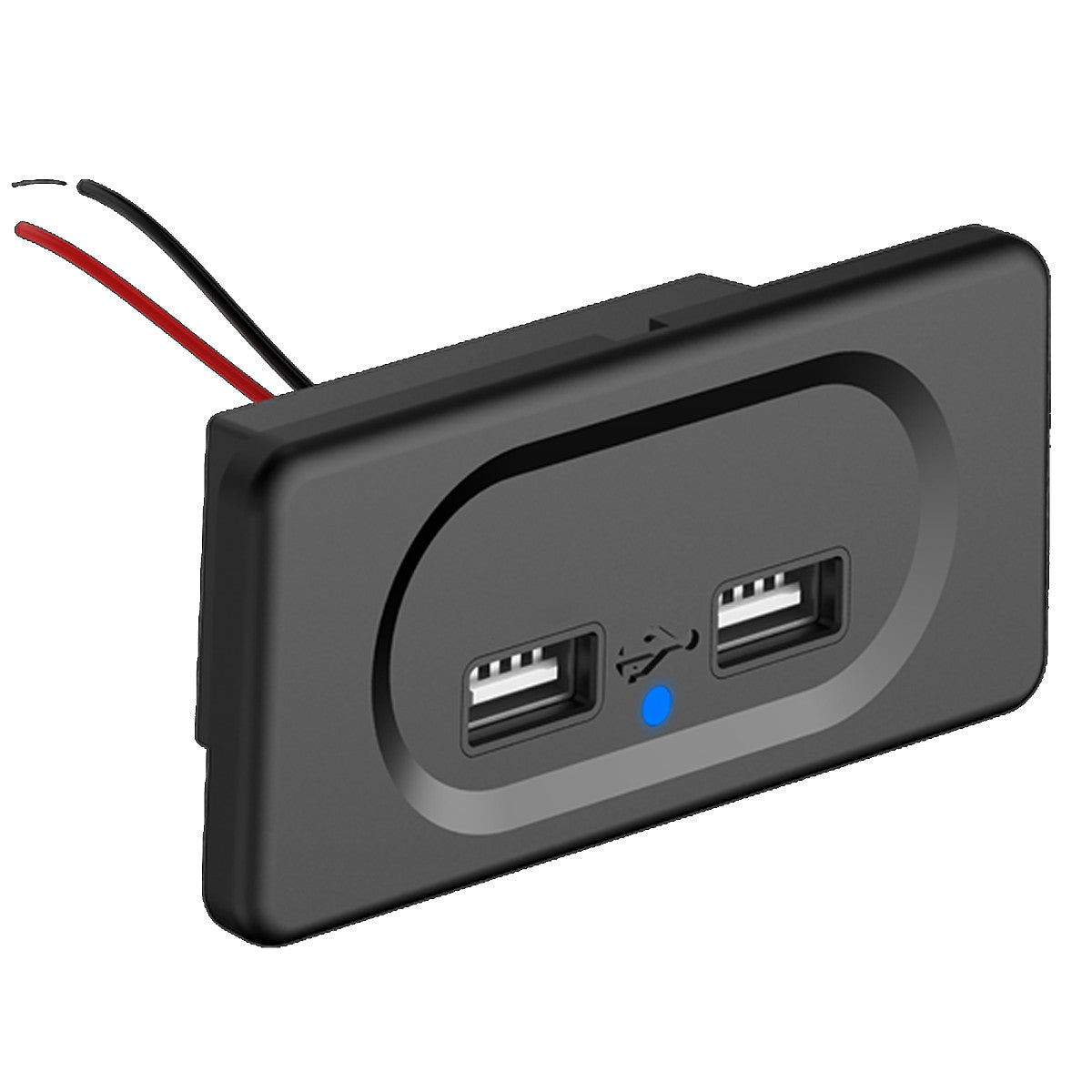 Car USB for Charger Socket 3.1A Fast Charging Power Outlet Blue LED Indicator Light