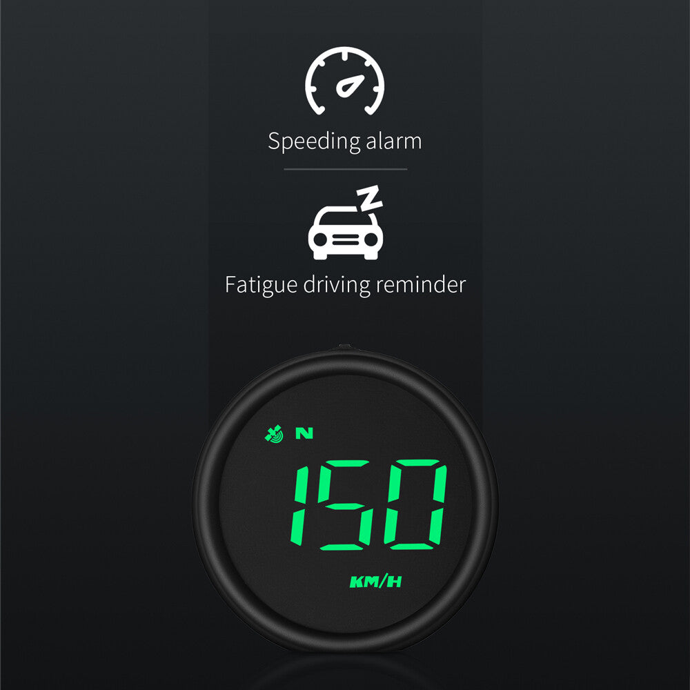 Car G1 HUD HD Head Up Display Multi-Function LCD Gauge Speedometer GPS Compass