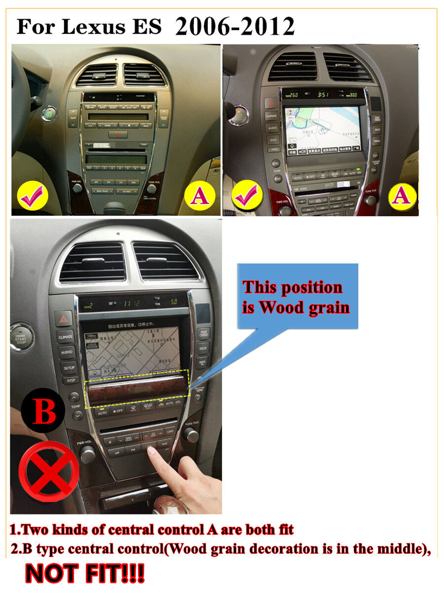 9.7 Android 11.0 Stereo Radio GPS for Lexus ES240 ES300 ES330 ES350 2006-2012