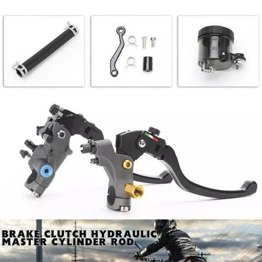 CNC Aluminum 7/8 22MM Motorcycle Bike Handle Bar Brake Clutch Pump Lever Black n