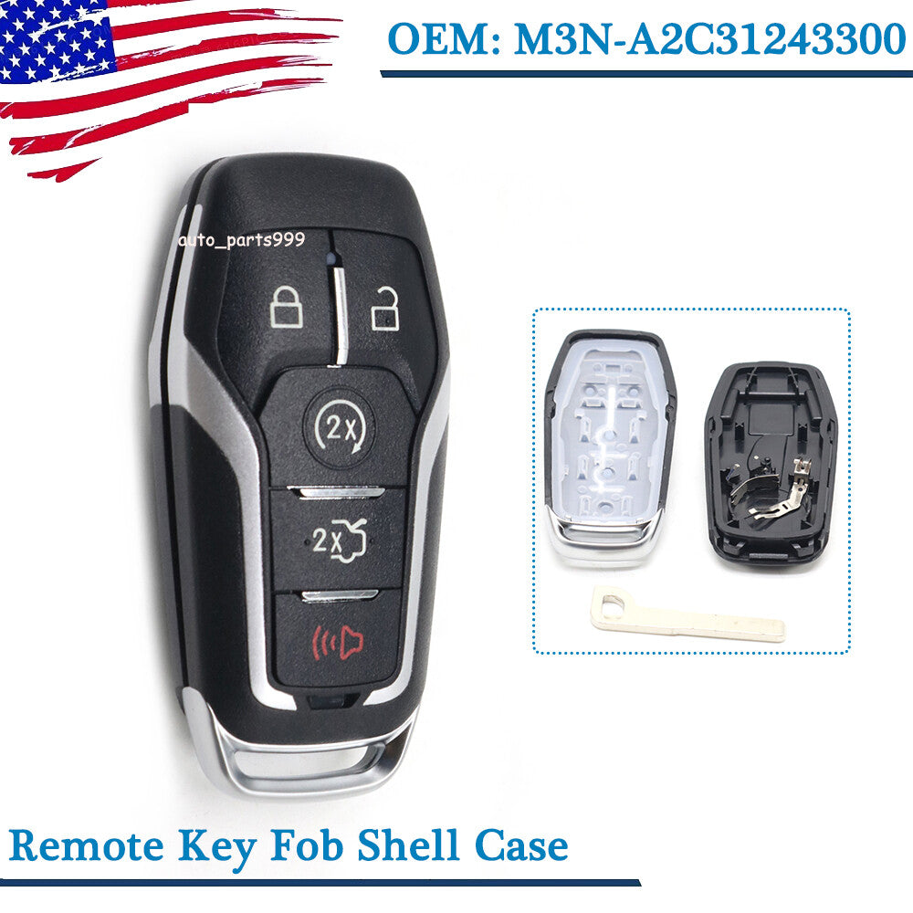 Keyless remote keychain case for Lincoln MKZ, MKX, MKC (2013, 2014, 2015, 2016). n