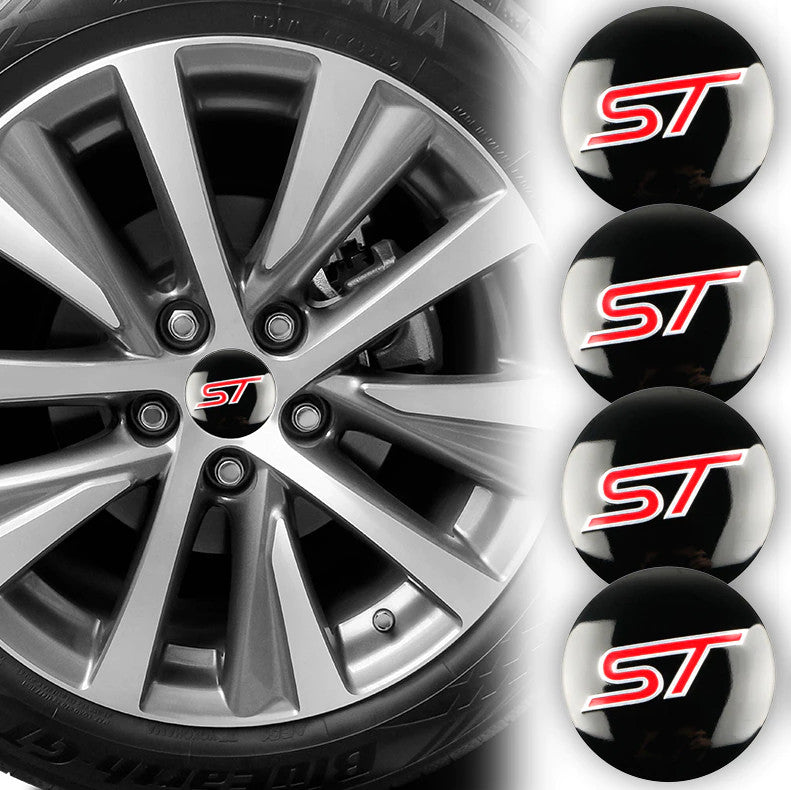 4x64 mm WedsSport Silver Decal Badge Wheel Center Cap Hubcap Rim Cap TE37 - v