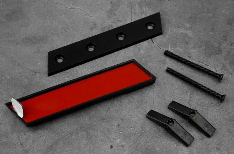 Car License Plate Frame Cover Hood Rear Trunk Slim Chrome for Chrysler - v